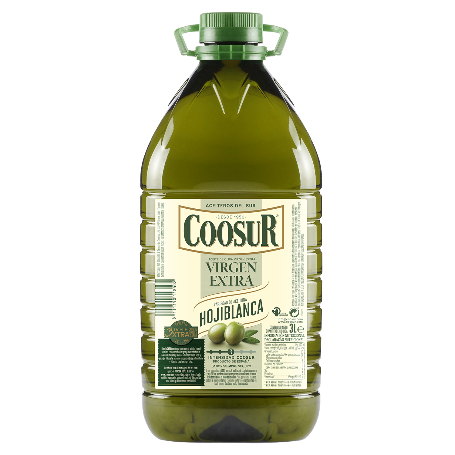 Aceite de oliva virgen extra hojiblanca 3L