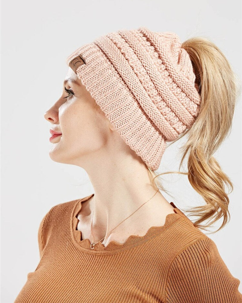 olivia ponytail beanie