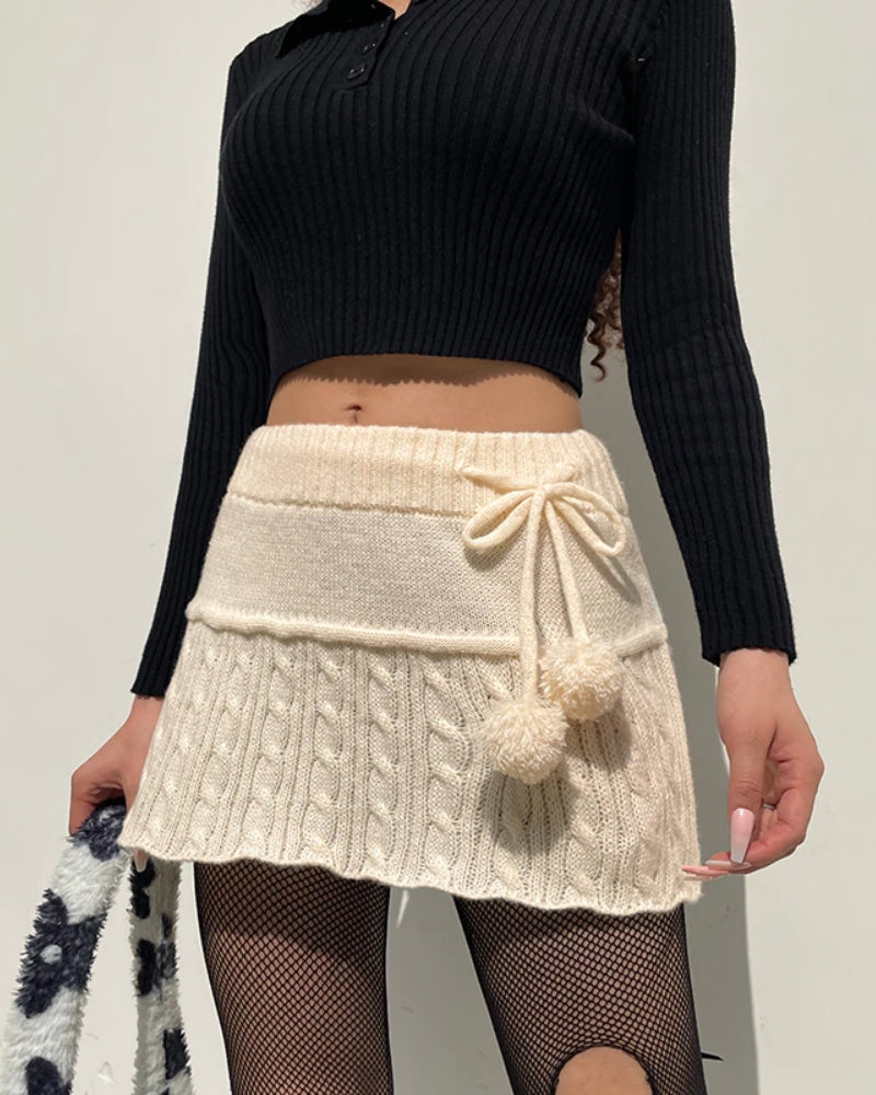 olivia sweet town knit skirt