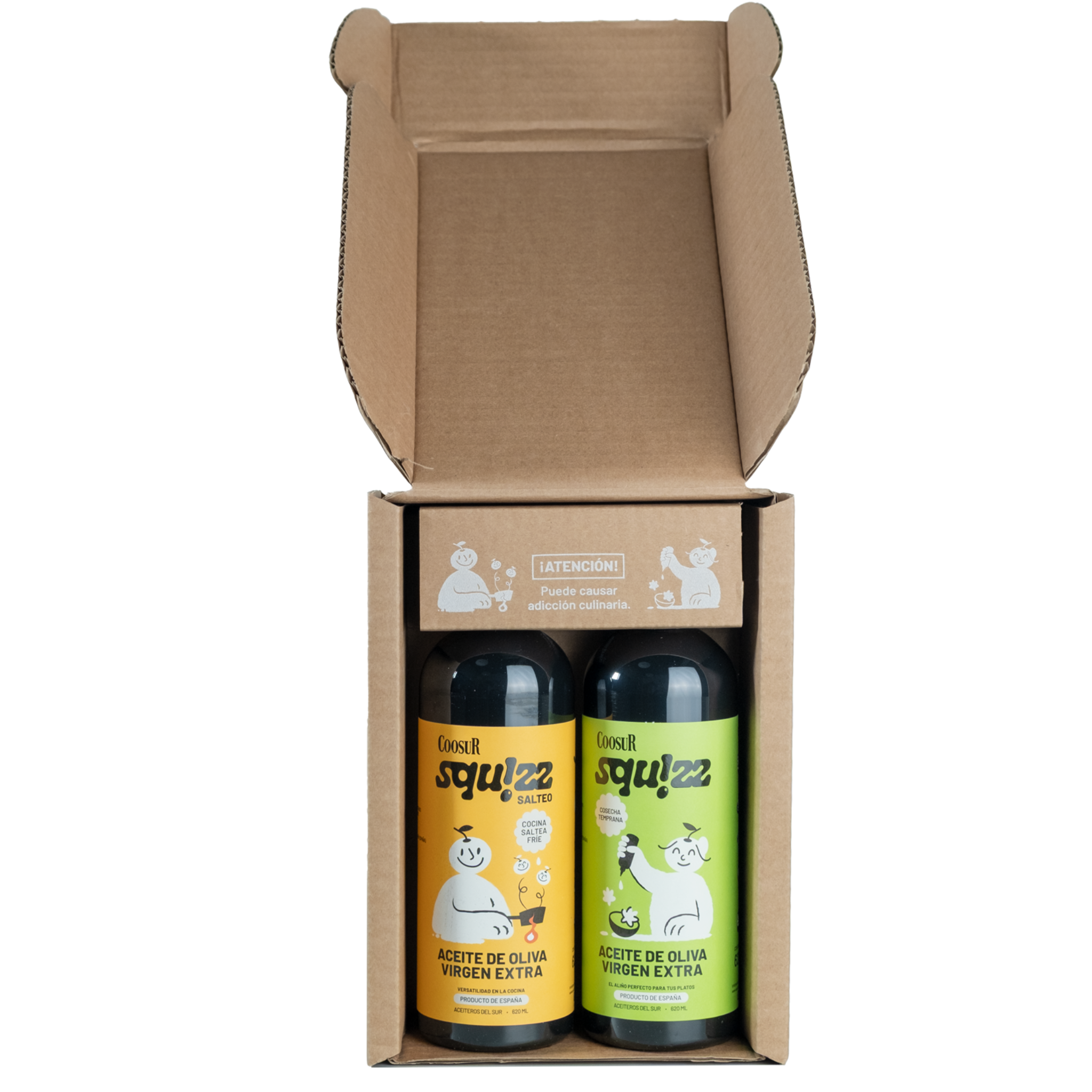Combo Aceite de Oliva Virgen Extra Coosur Squizz 2x620 ml